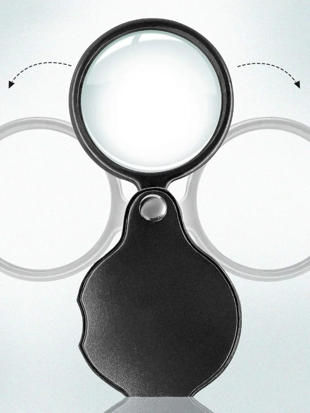 Wapodeai 2pcs 10x Small Pocket Magnify Glass, Apply to Reading, Science, Jewelry